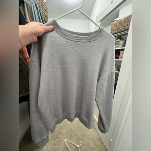 Reformation Crew Neck Sweater (Gray / S)